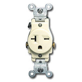 Leviton 5821 Side Wired 20A 250V Single Receptacle